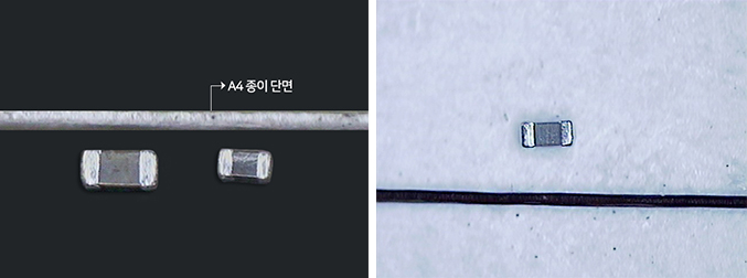 A4 종이 단면