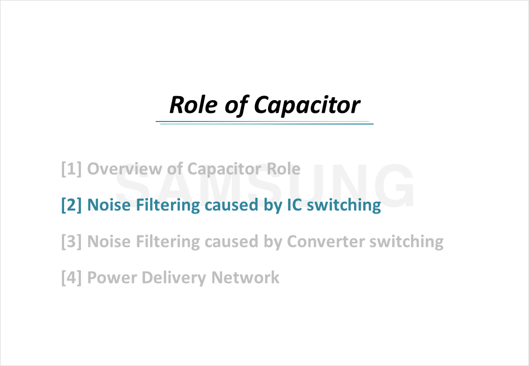 Noise Filtering caused by IC Switching