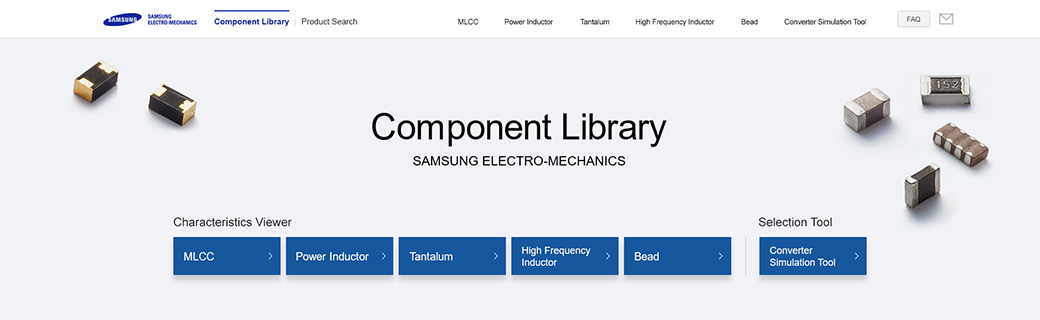 Component Library 메인 화면