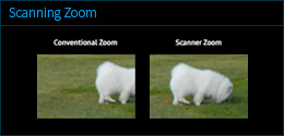 Scanning Zoom : Conventional Zoom, Scanner Zoom