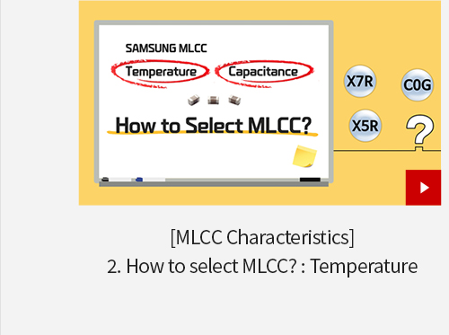 [MLCC Characteristics] 2. How to select MLCC? : Temperature