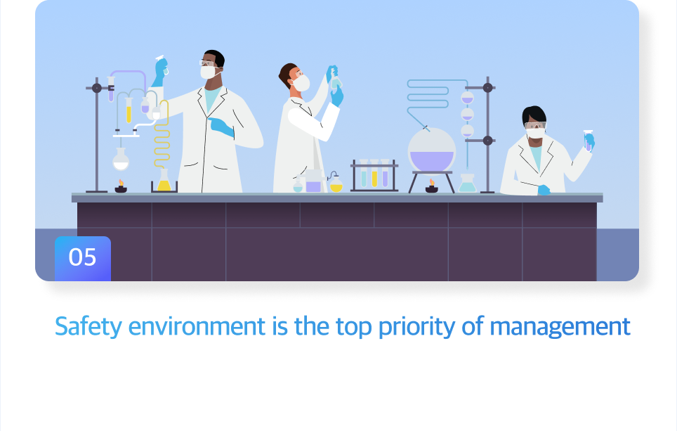 Safety environment is the top priority of management