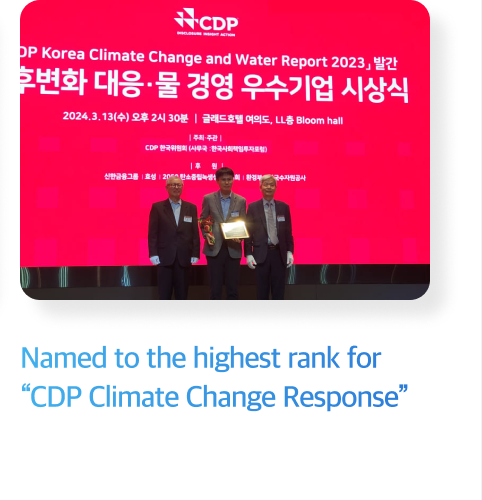 Samsung Electro-Mechanics selected as Platinum Club, the highest grade in “CDP Climate Change Response”