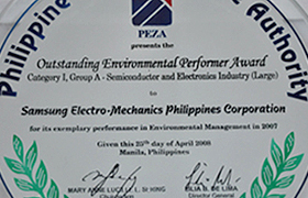 2008 Outstanding Environment Award(In recognition of exemplary performance in Environmental Management in 2007) images