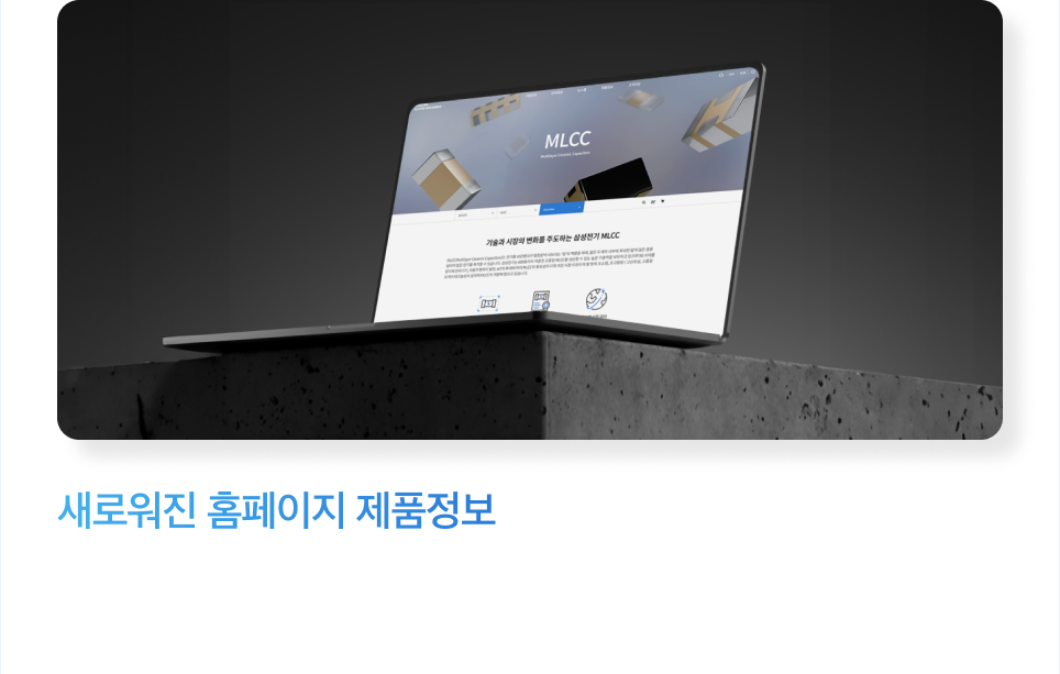 새로워진 홈페이지 제품정보